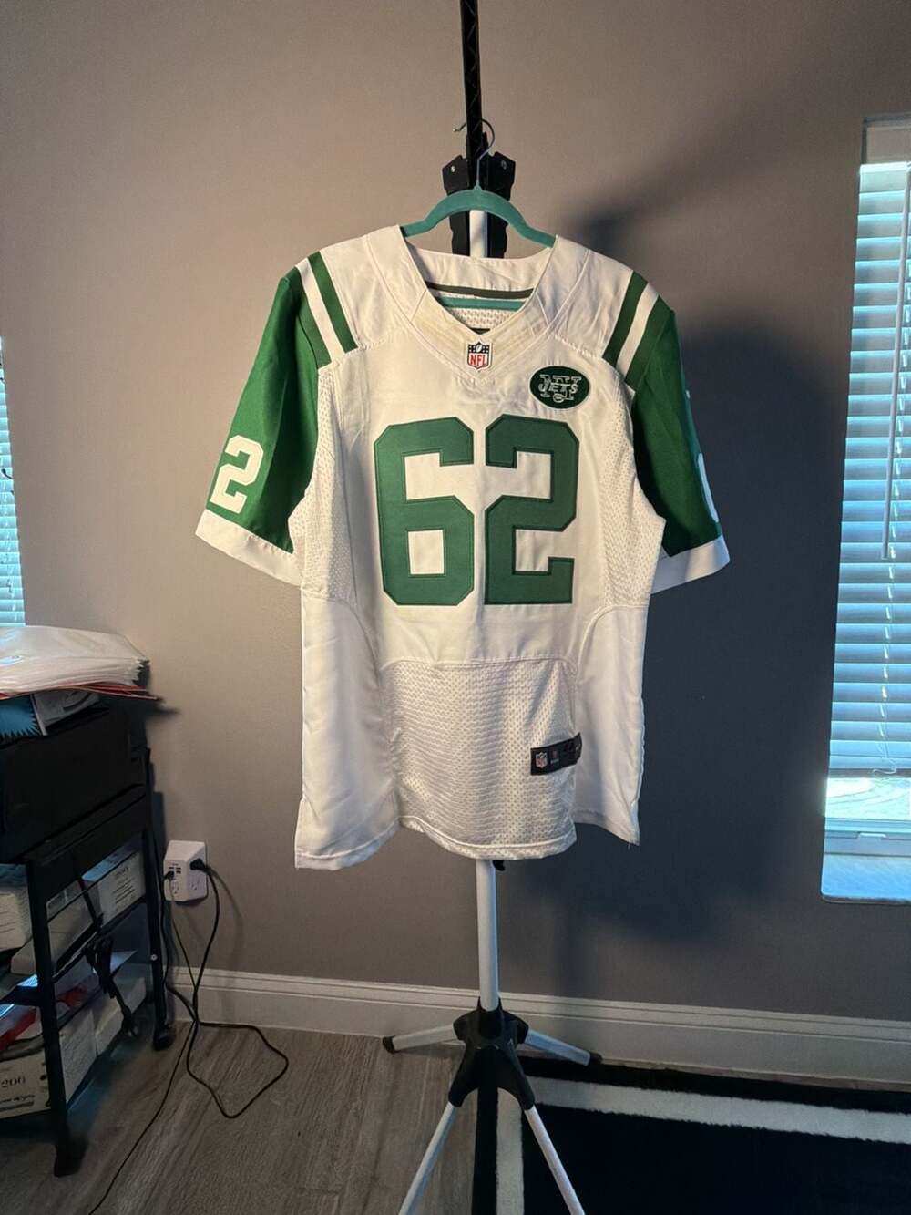 Nike New York Jets #62 Williams On Field White Football Jersey Size 44